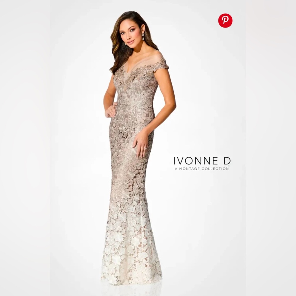 New Ivonne D ID902 Evening Gown Mother of Bride/Groom